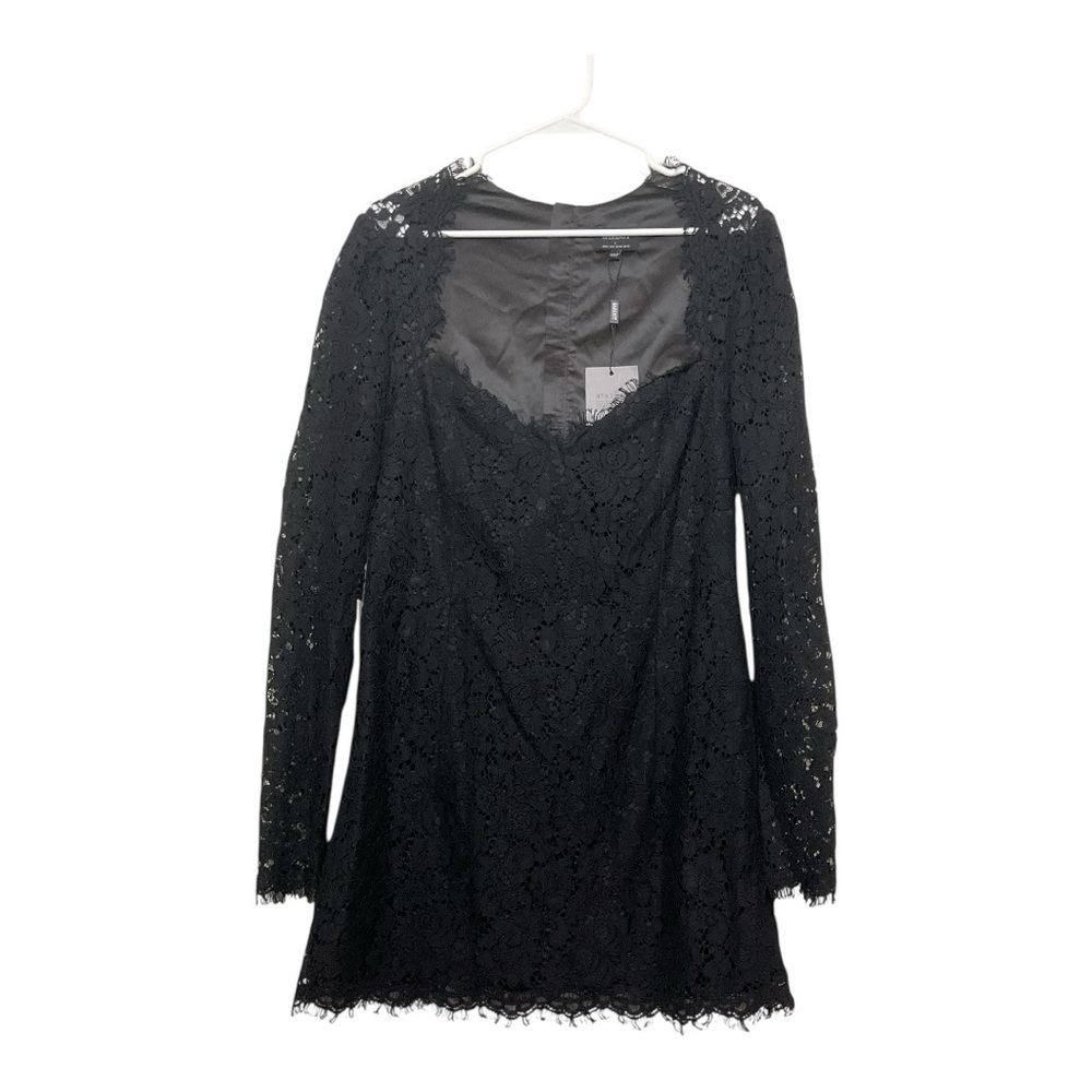 Women’s NWT Bardot Aurora black, lace, mini dress, size 8